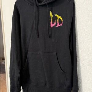 Black Hoodie with Colorful Logo
